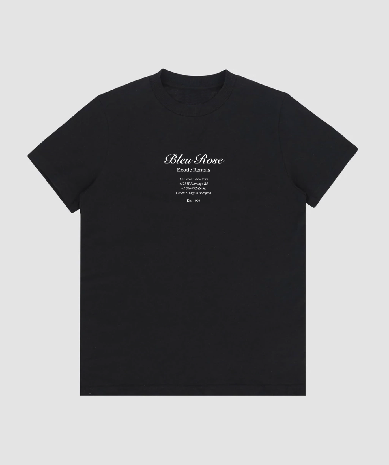 Exotic Rentals T-Shirt — Black