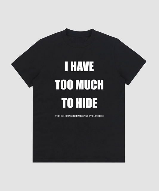 Reversible Too Much To Hide T-Shirt — Black