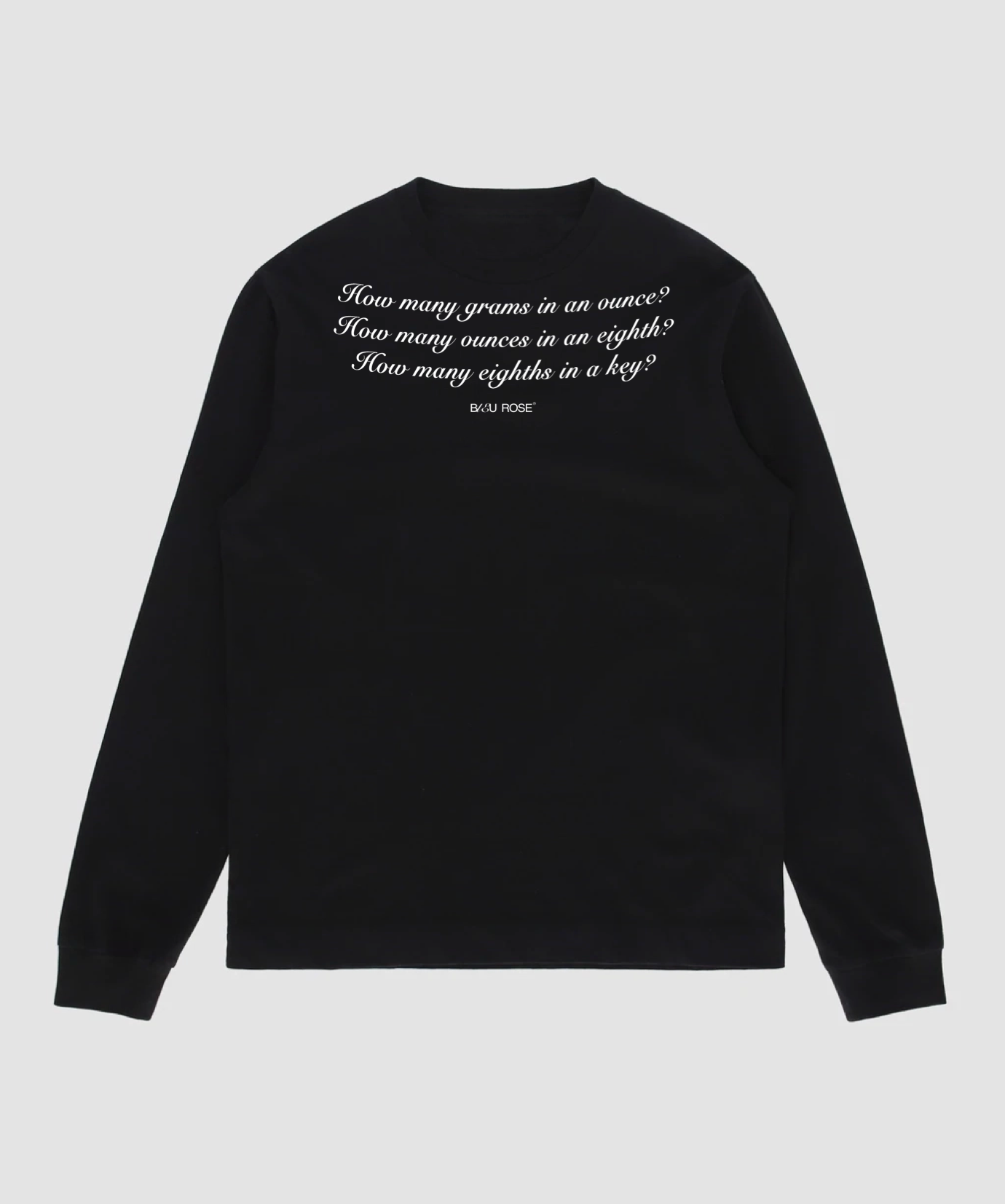 Weight Long Sleeve  — Black