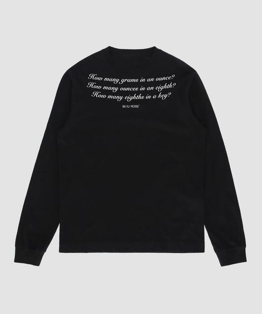 Weight Long Sleeve  — Black