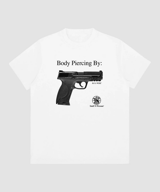Body Piercing T-Shirt — White