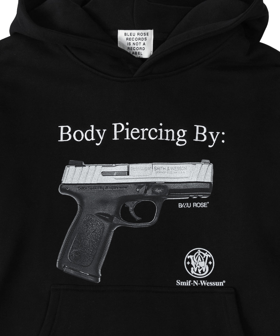 Body Piercing Hoodie — Black